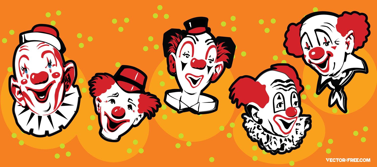 Funny Cartoon Clowns