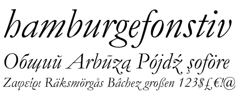 Garamond Bold Italic Font