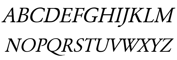 Garamond Italic Font Free Download