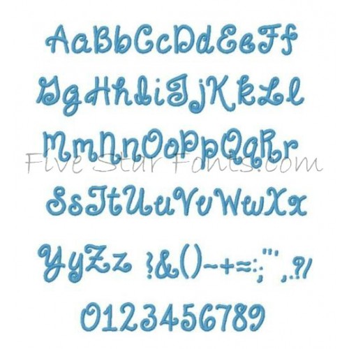 Giggles and Grins Embroidery Font