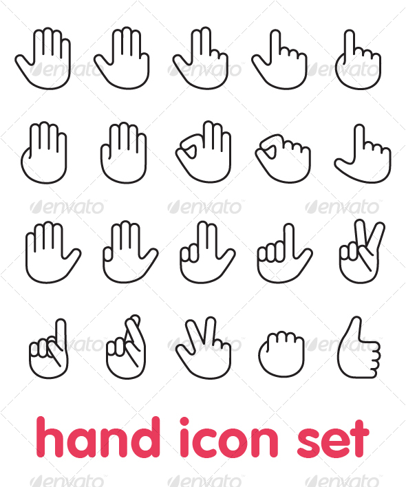 Hand Icon Vector Free