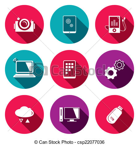 Information Technology Icons Clip Art