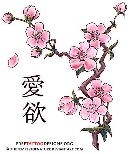 Japanese Cherry Blossom Tattoo Designs