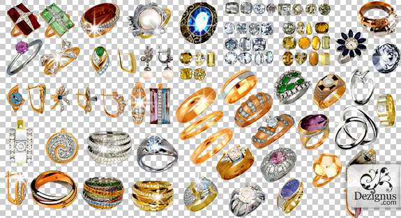 Jewelry with Transparent Background