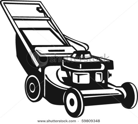 Lawn Mower Vector Clip Art