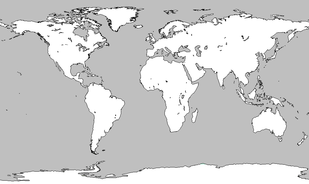 Map of World Blank for Students