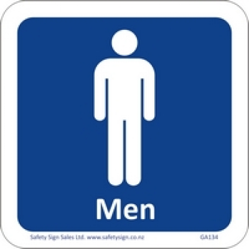 Men Only Restroom Signs