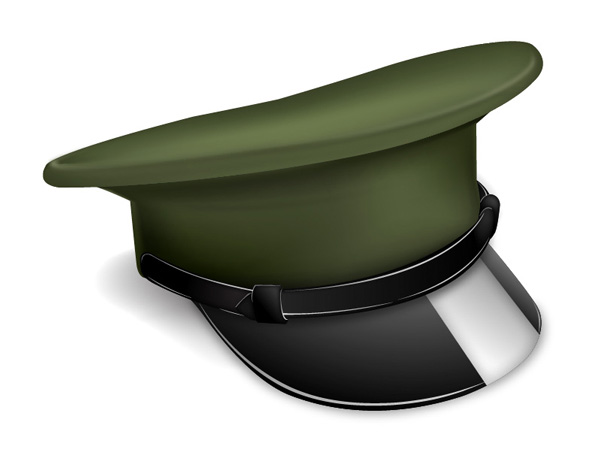 Military Hat Cartoon