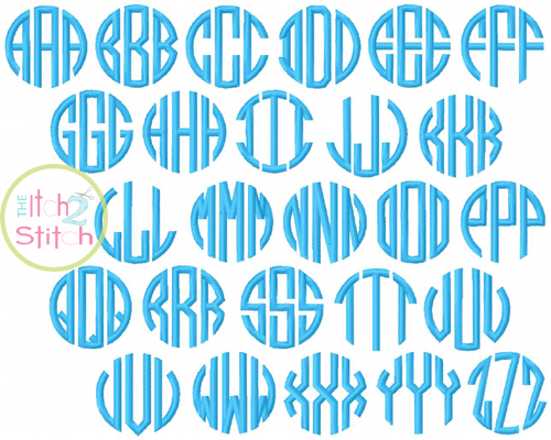 11 Circle Monogram Font Images