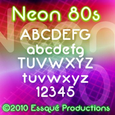 Neon 80s Font