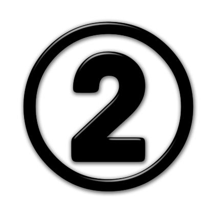 Number 2 Icon Circle