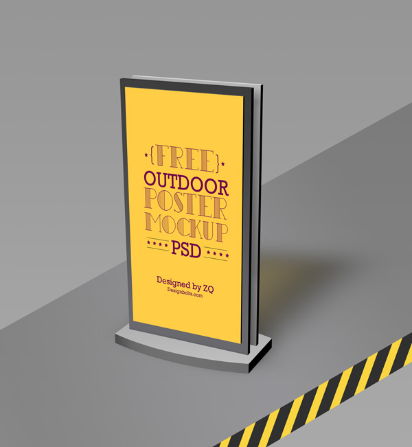 Outdoor Free PSD Poster Mockup Templates