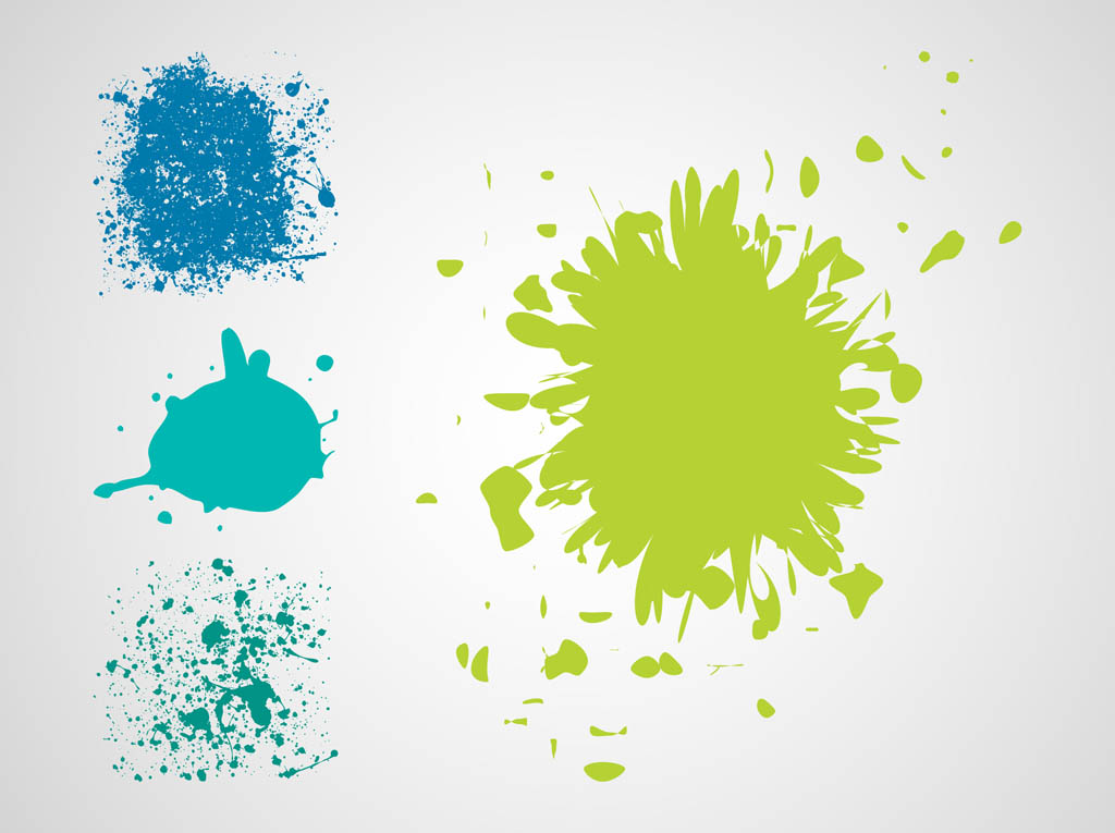 9 Paint Splatter Vector Images