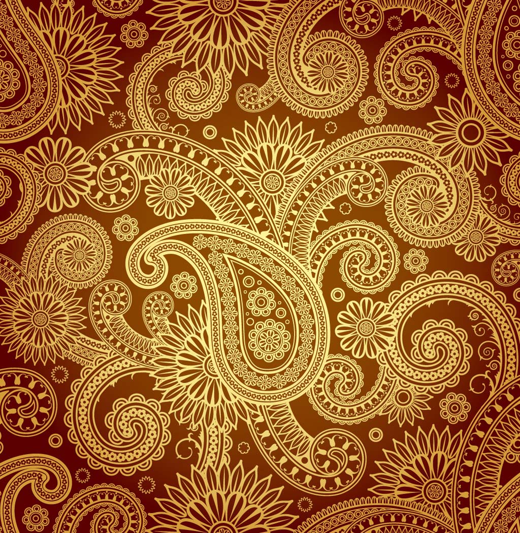 Paisley Vector Patterns