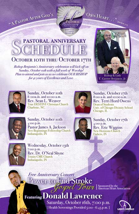 6 Pastor Anniversary Flyer Design Images