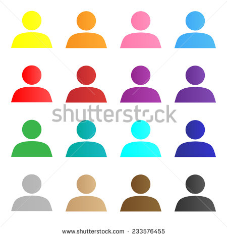 Person Icon Different Colors