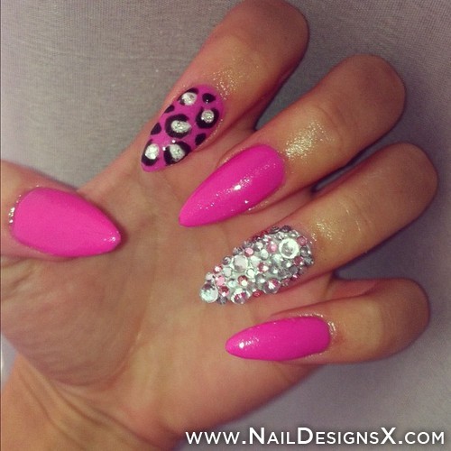 Pink Stiletto Nails Tumblr
