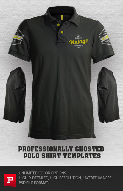 10 Polo Shirt Template Photoshop Images