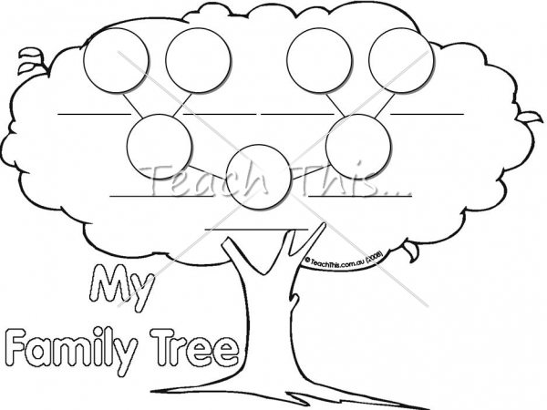 Printable Family Tree Template Kids