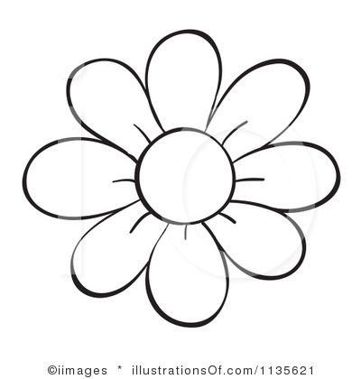 Printable Flower Outline Clip Art