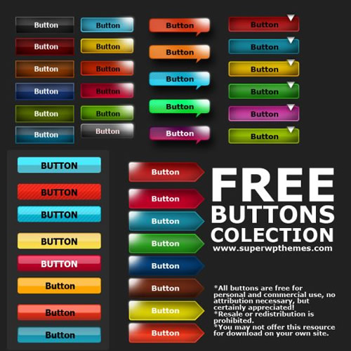 PSD Buttons Free Download