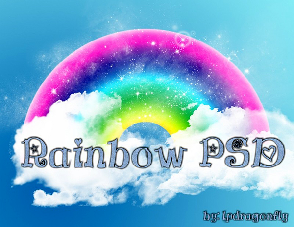 Rainbow PSD Files Free