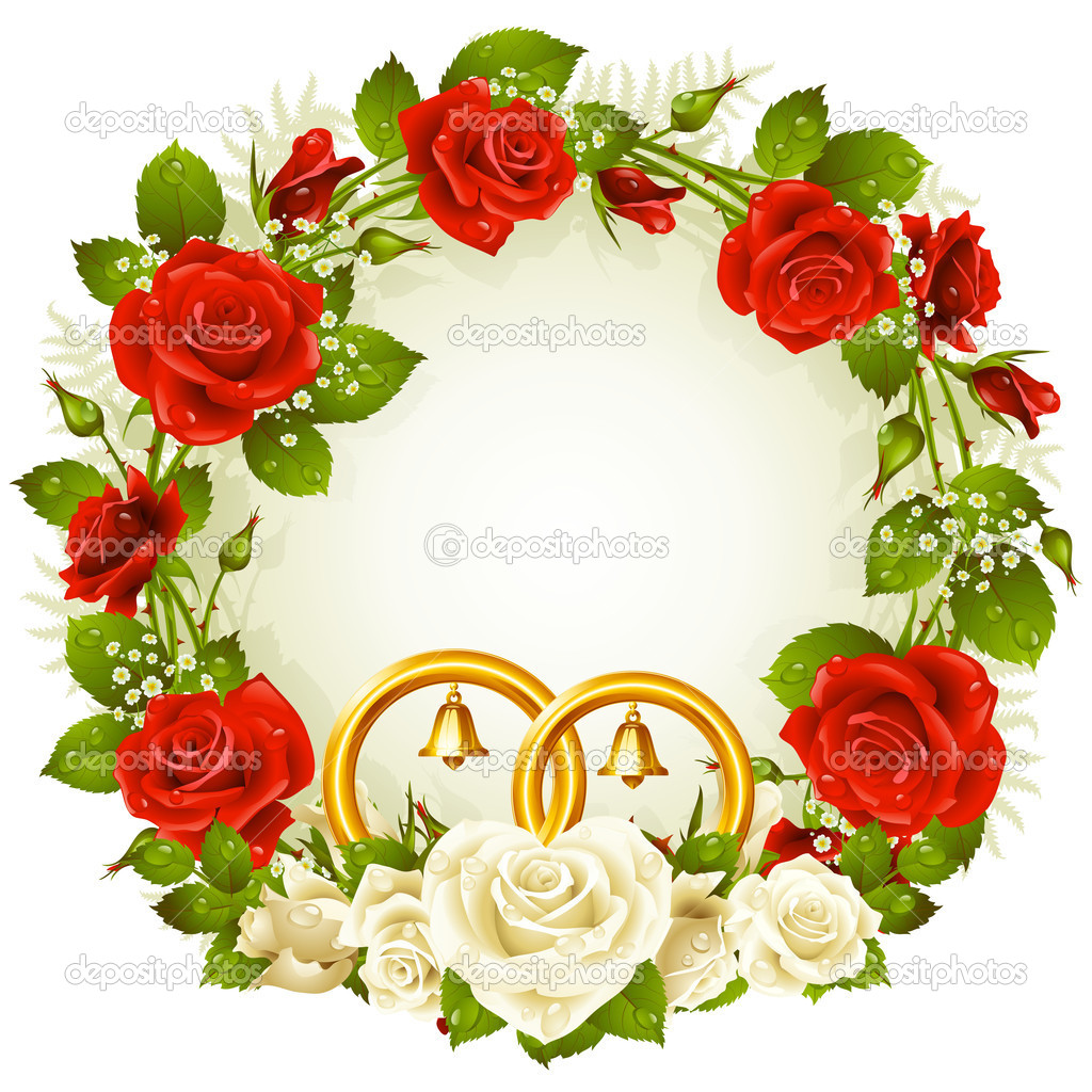 Red Rose Frame Clip Art