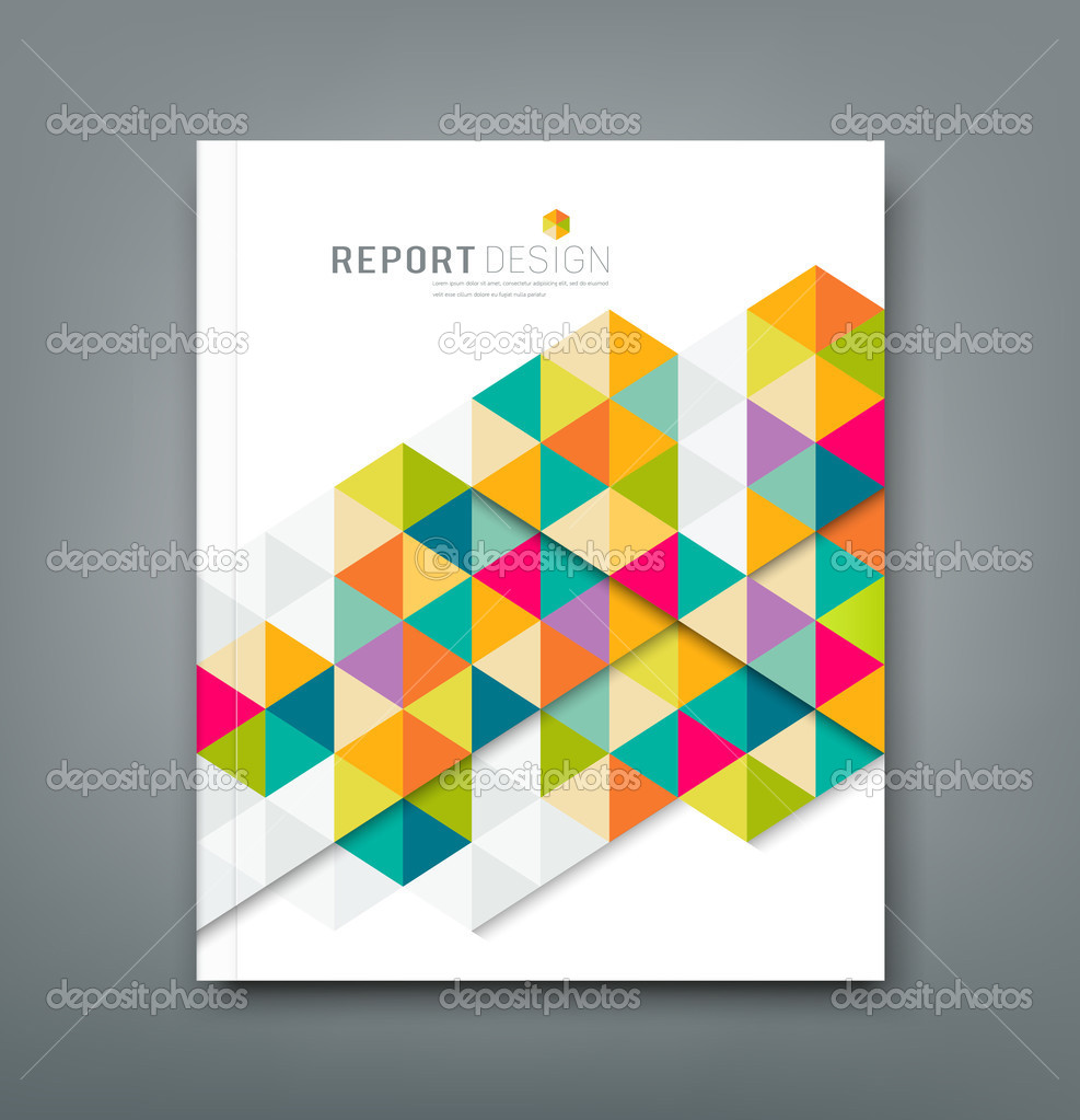 Report Cover Design Templates Geometric