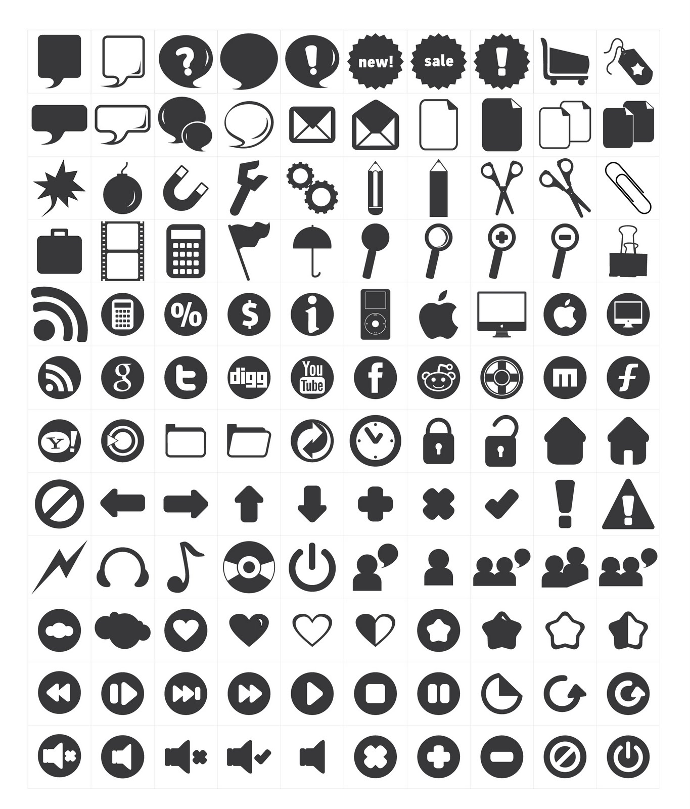 Resume Icons Vector Free