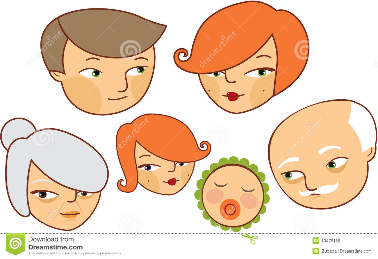 Royalty Free Cartoon Family Pics