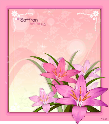 Saffron Flower Free Vector Download