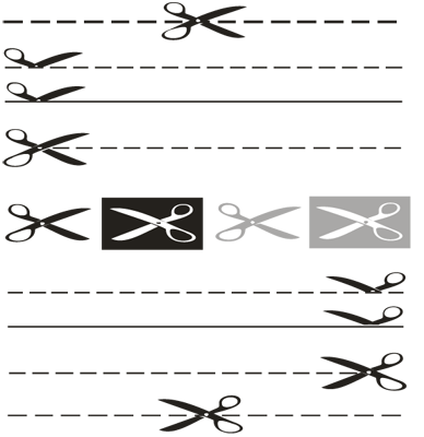 Scissors Cut Here Vector Scissors Cut Here Vector