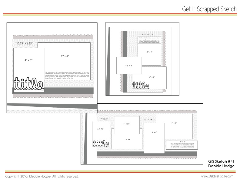 Scrapbook Page Layout Templates