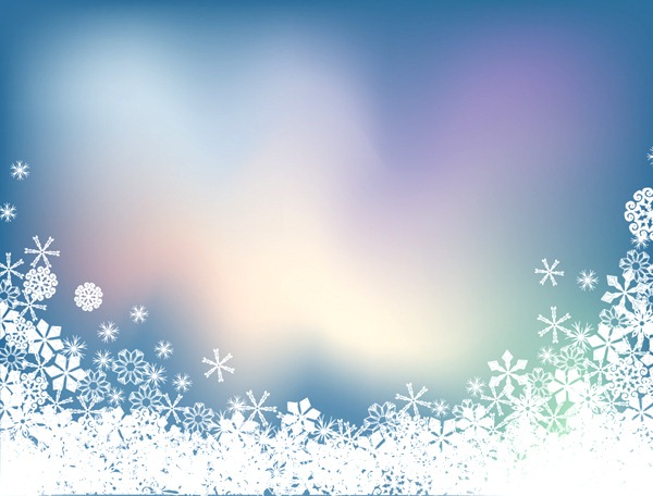 Snowflake Winter Facebook Cover