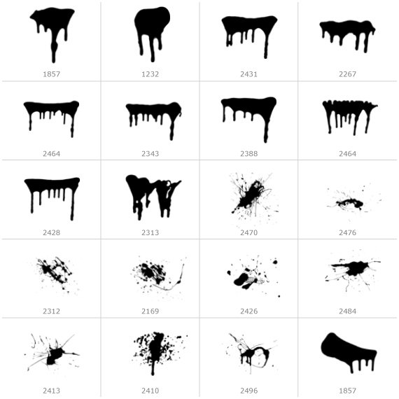 Splatter Paint Photoshop Drip Brushes Splatter Paint Photoshop Drip Brushes