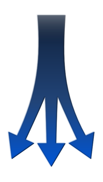 Split Arrow Clip Art