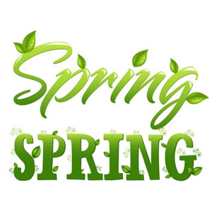 Spring Vector Text