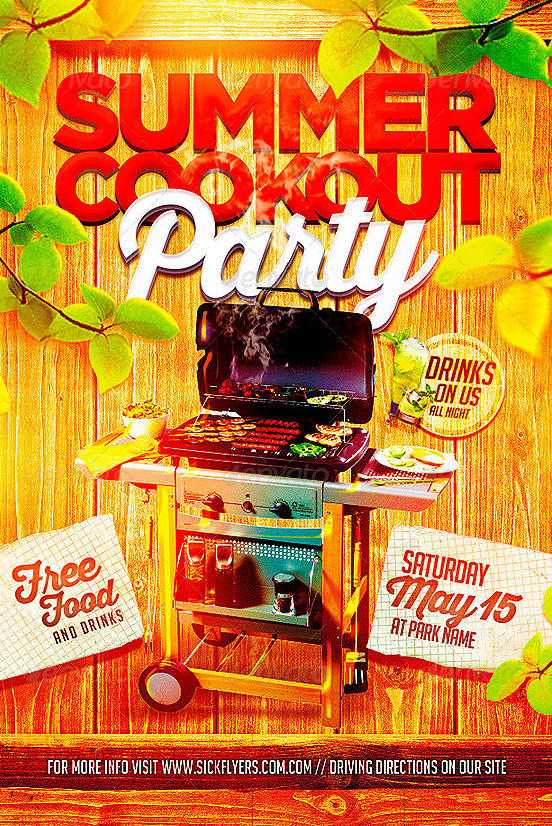 Summer Cookout Flyer