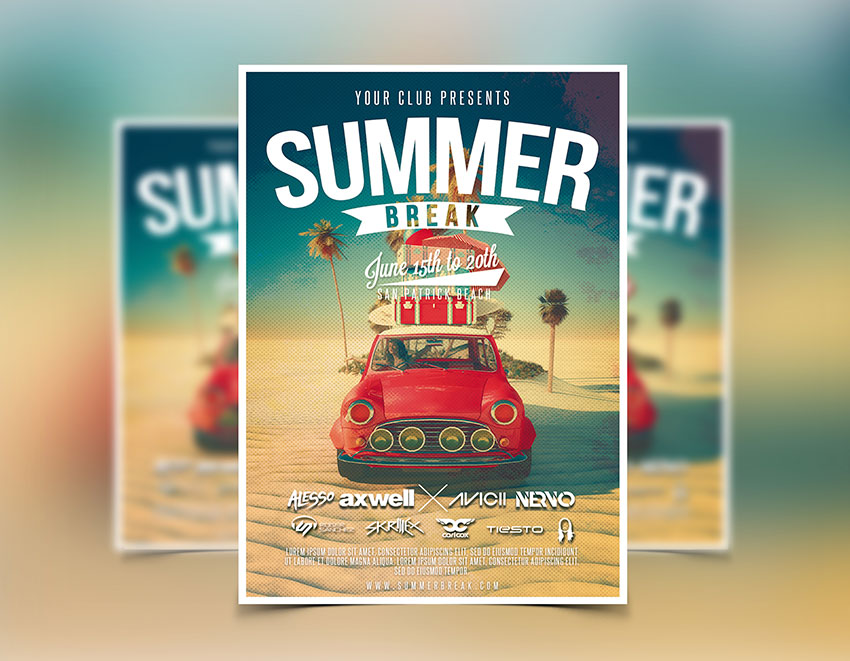 Summer Party Flyer Template