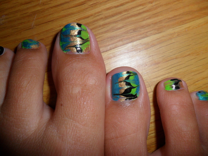 Summer Toe Nail Design