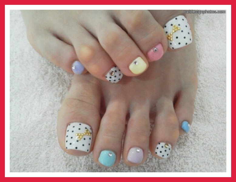 Summer Toe Nail Design