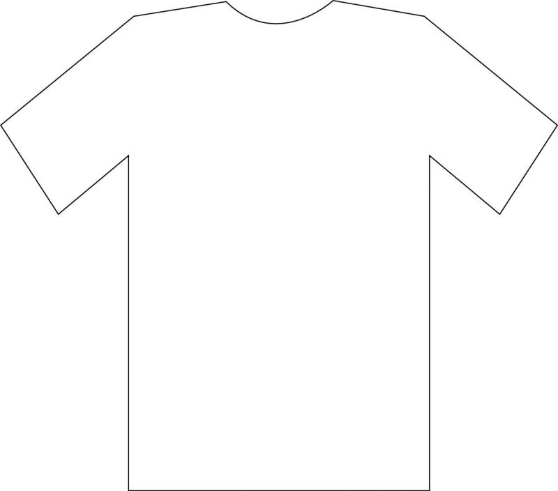 T-Shirt Cake Template