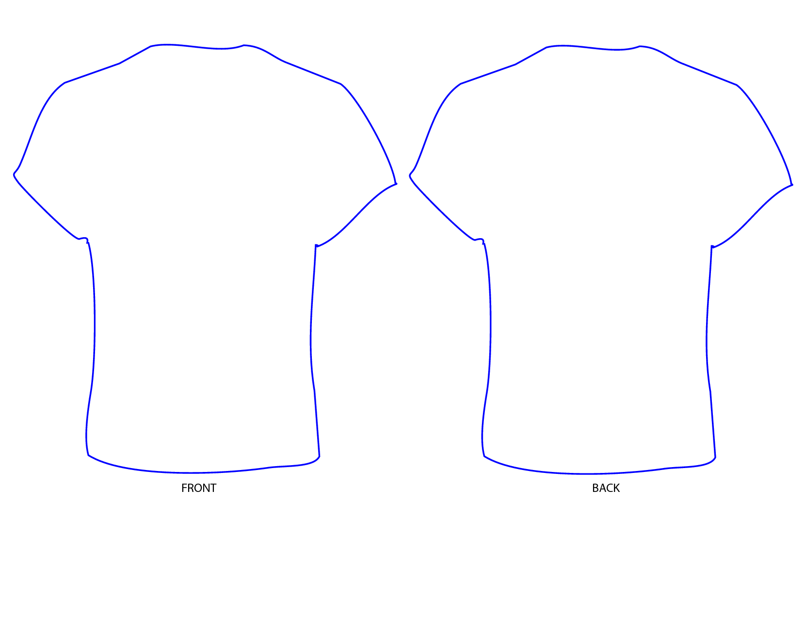 T-Shirt Jersey Template Printable