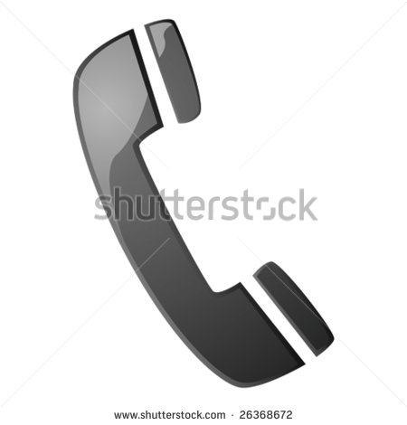 Telephone Handset Icon Vector