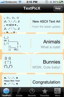 Text Animals Symbols