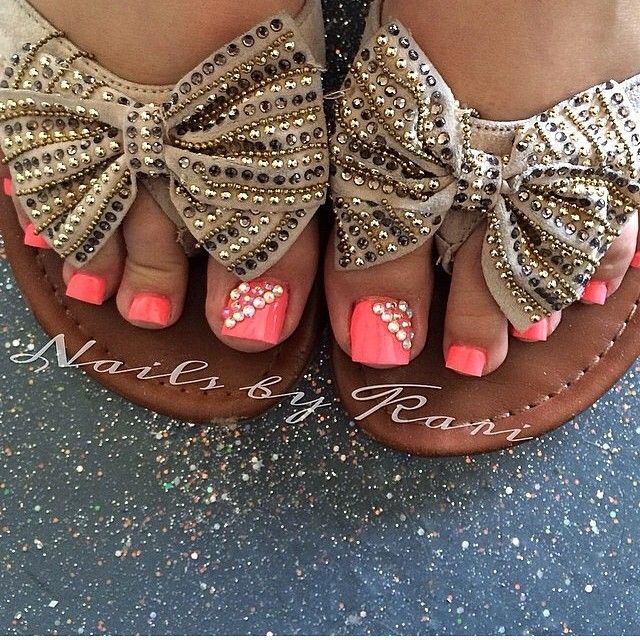 Toe Nail Designs Pink and 2015