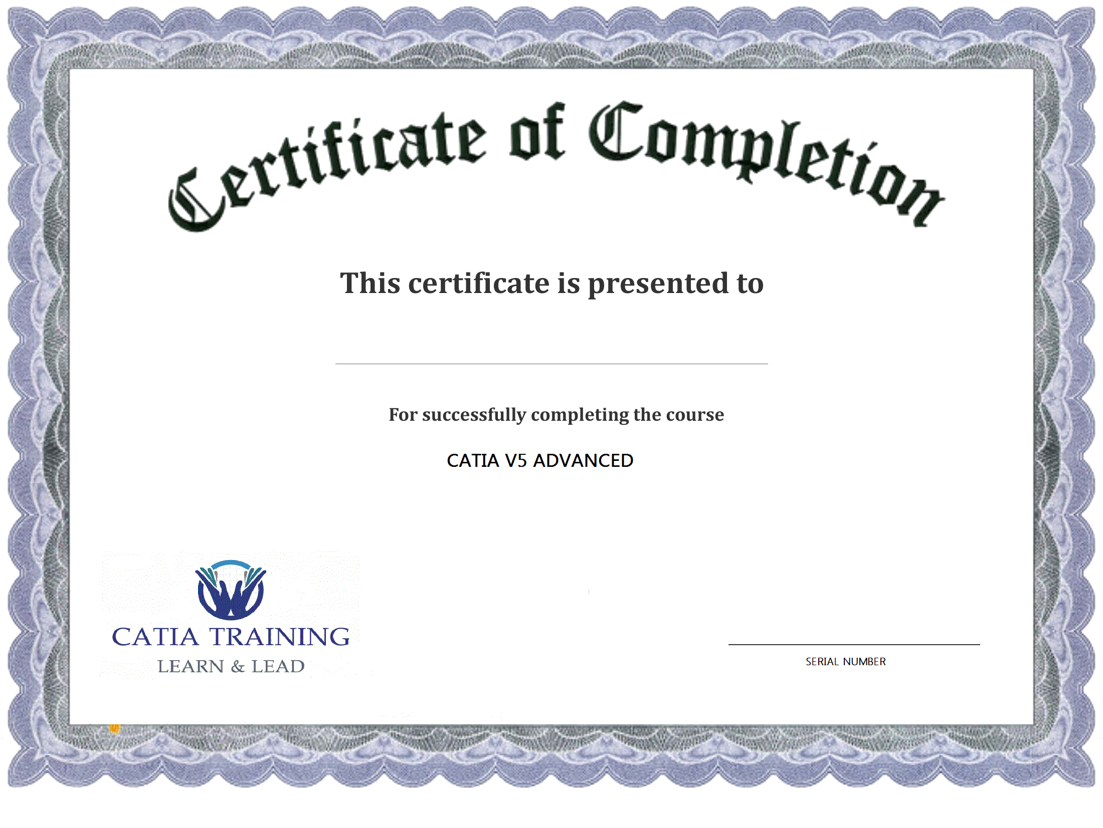 Training Completion Certificate Template