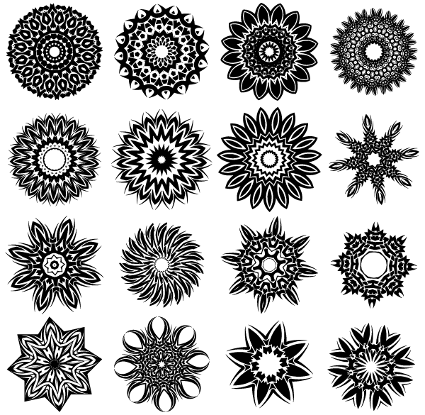 Tribal Flower Tattoo Designs