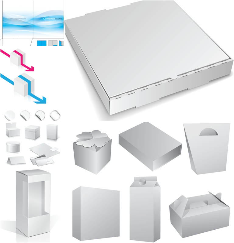 Vector Packaging Box Templates