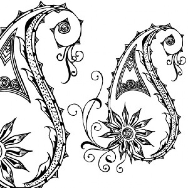 Vector Paisley Designs